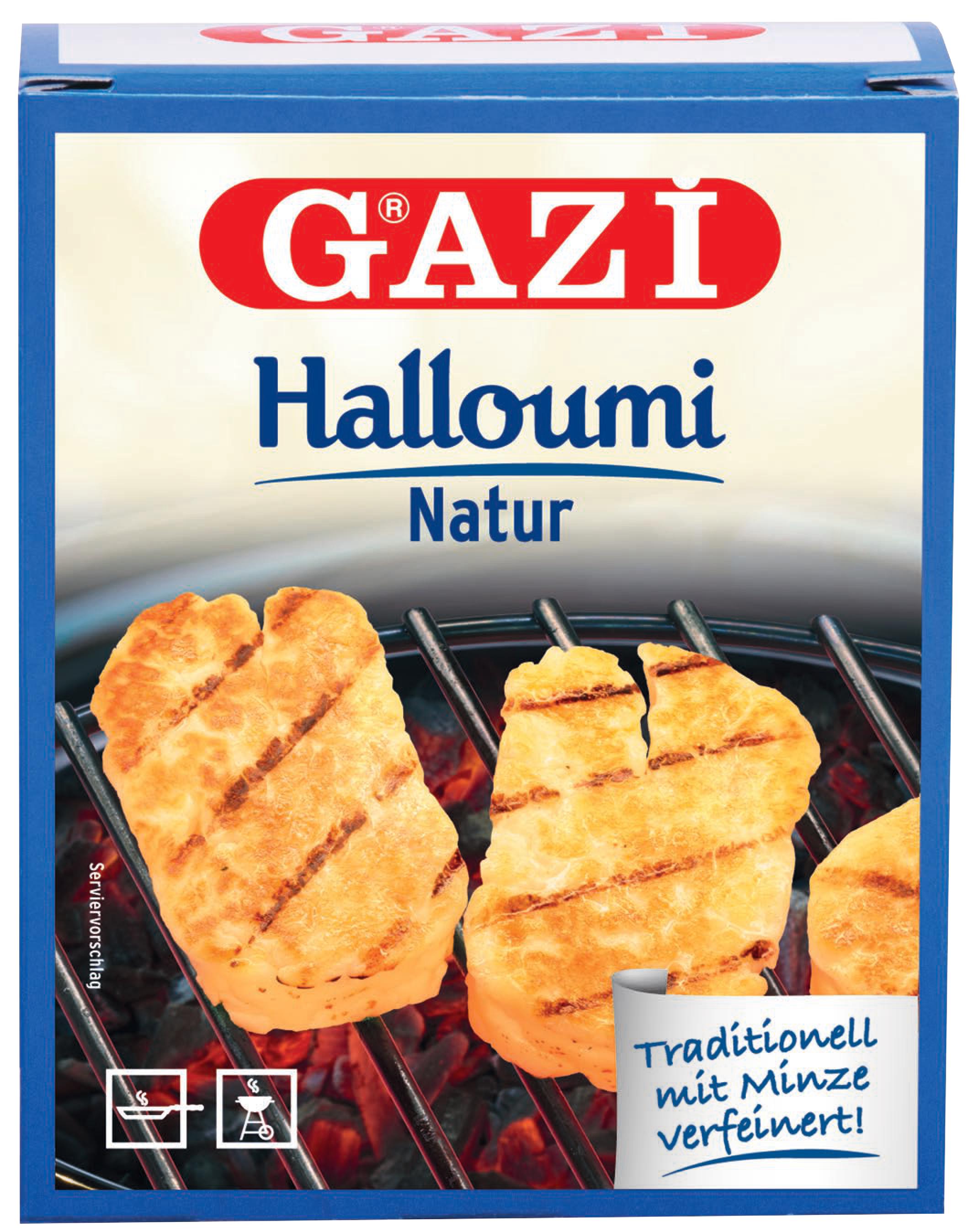 Gazi Halloumi Natur 5x 250g 43% Fett i.Tr. Grill- und Pfannenkäse