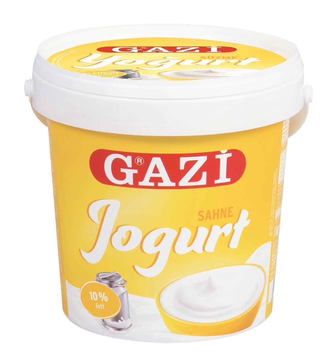 Gazi Süzme Joghurt 6x 1kg 10% Fett cremiger stichfester Sahnejoghurt