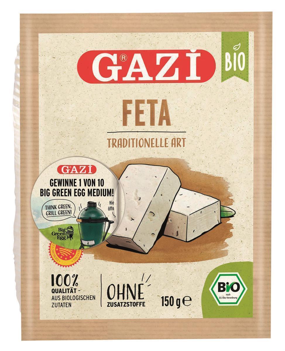 Gazi BIO Feta 6x 135g 48% Fett i.Tr. Feta aus 100% Schafmilch