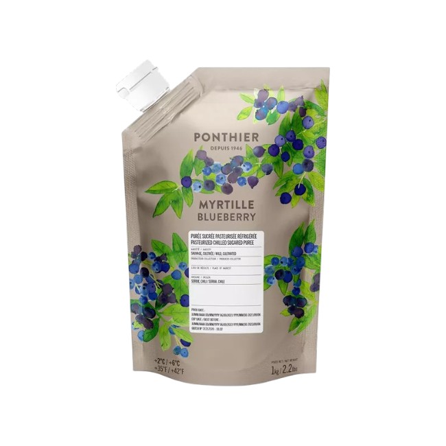 Ponthier HEIDELBEEREN PÜREE Frucht-Püree Heidelbeerenmark 1KG