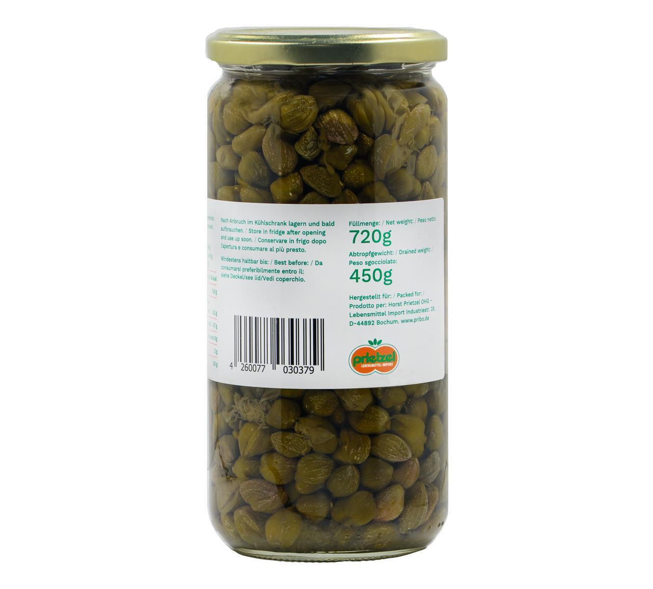 Marco Polo Kapern Fines 1x 450g eingelegte Kapern in Salz & Essig