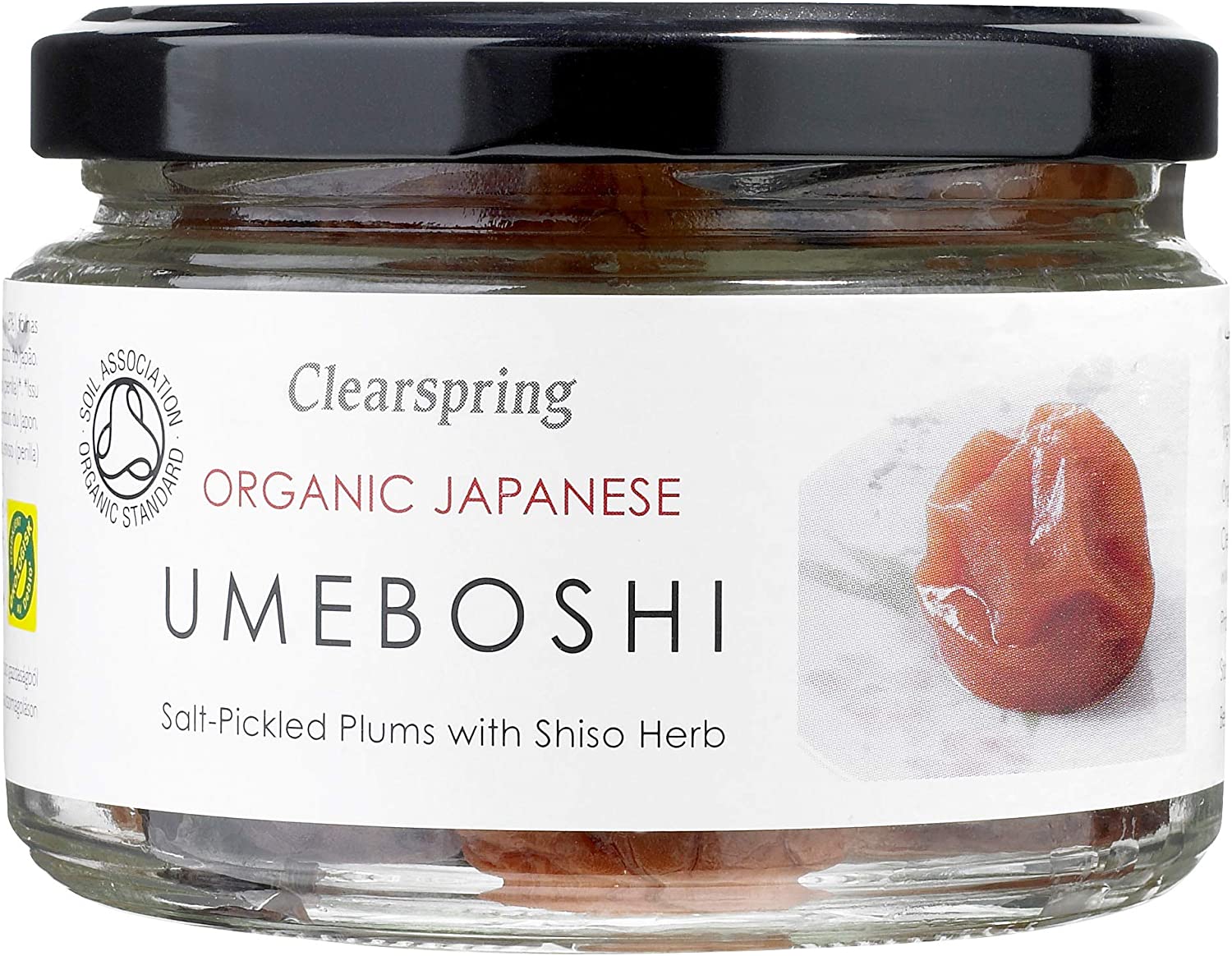 Clearspring BIO Umeboshi 200g Glas japanische Pflaumen Ume-Früchte Salz Aprikose