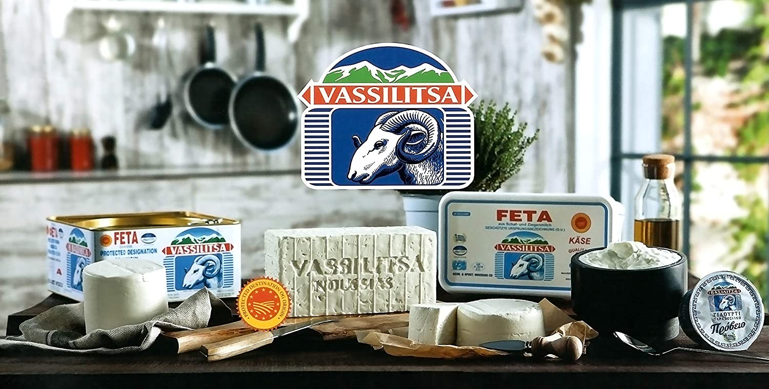 Vassilitsa Feta 1kg Schafs-Käse in Lake 43% Fett i.Tr.