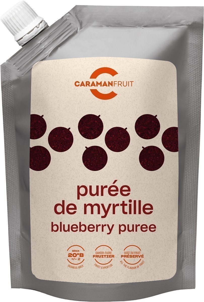 Caramanfruit Heidelbeeren-Püree 8x 1kg Blaubeer-Frucht-Püree