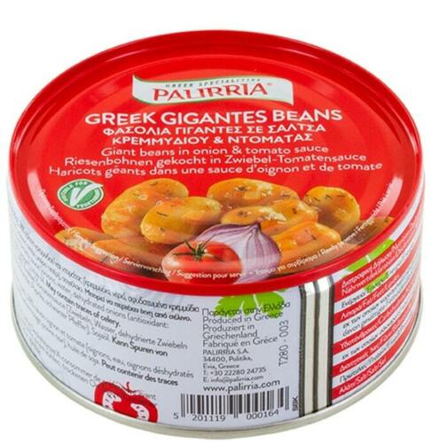 Palirria Riesenbohnen 6x 280g gekocht in Zwiebel-Tomatensauce Griechische Bohnen
