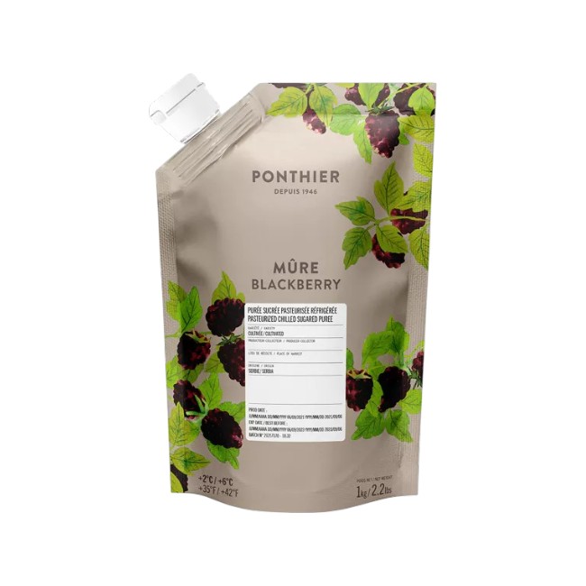Ponthier Brombeere Fruchtpüree 6x 1kg Premium Brombeeren Serbien