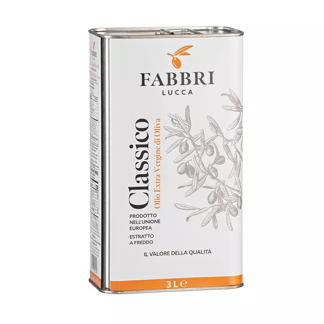 Fabbri Lucca Classico Olivenöl 4x 3 Liter Natives Öl extra vergine Italien Toskana