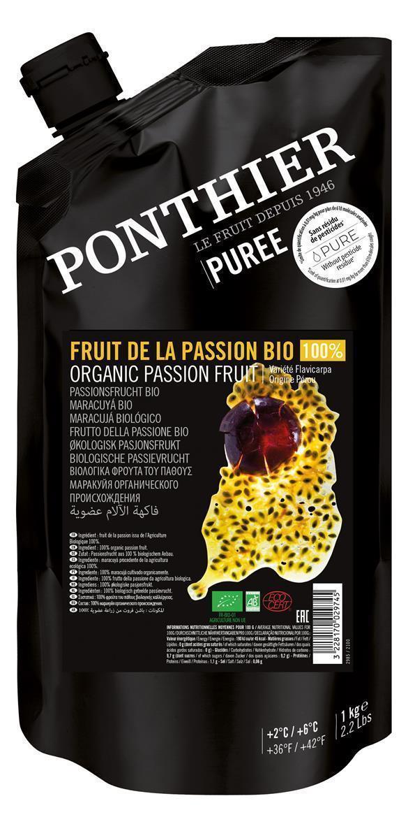 Ponthier 6x 1kg BIO Passionsfrucht Püree