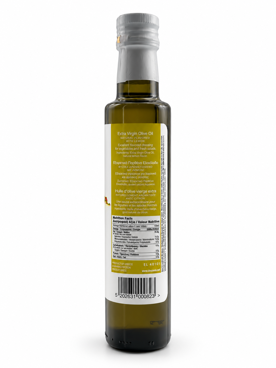 Douzenis Griechisches Extra Vergines Olivenöl Zitronenaroma 6x 250ml