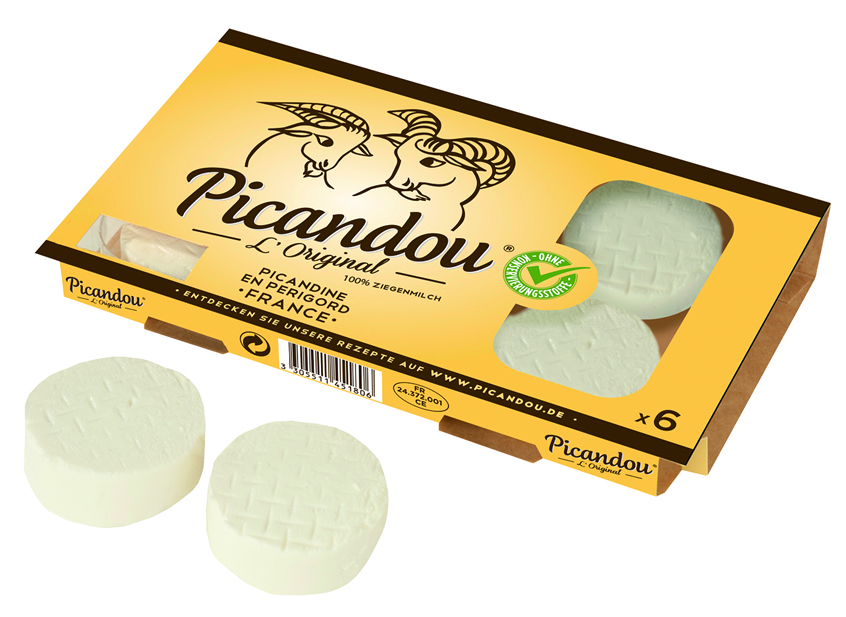 Picandou l’Original Ziegenfrischkäsetaler 8x 250g 45% Fett i.Tr.