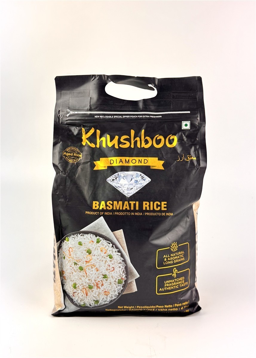 Khushboo Diamond Basmati Reis 1x 4,5 kg aus Indien
