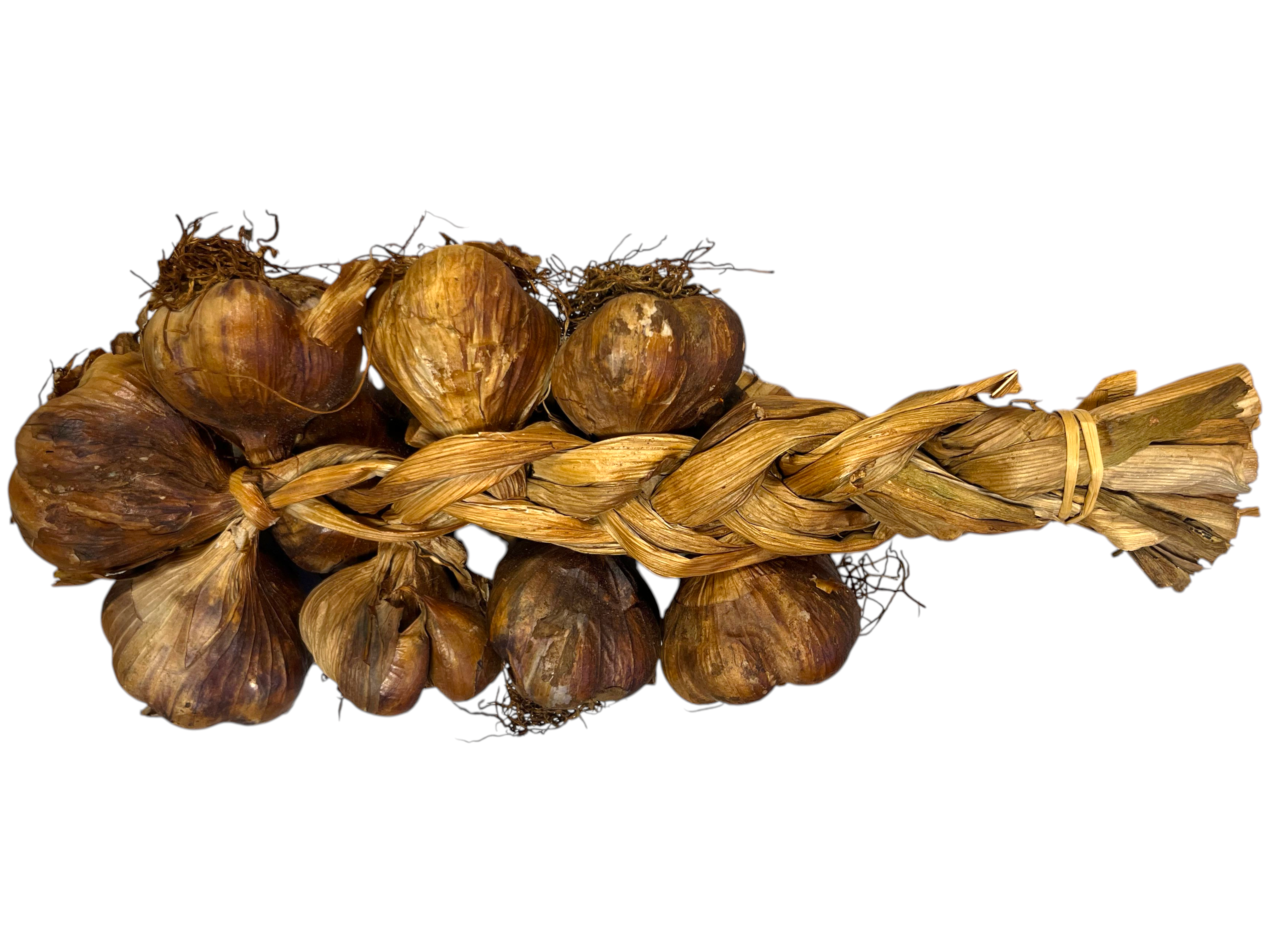 Hymor französischer geräucherter Knoblauch 9 Stück 500g als Zopf