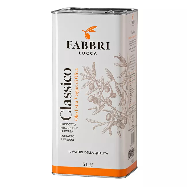 Fabbri Lucca Classico Olivenöl 4x 5 Liter Natives Öl extra vergine Italien Toskana