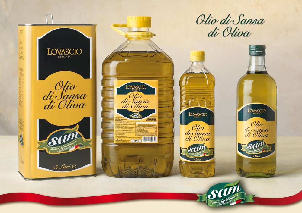 Lovascio Olio di Sansa di Oliva Olivenöl 5L Tresteröl aus Apulien, Italien