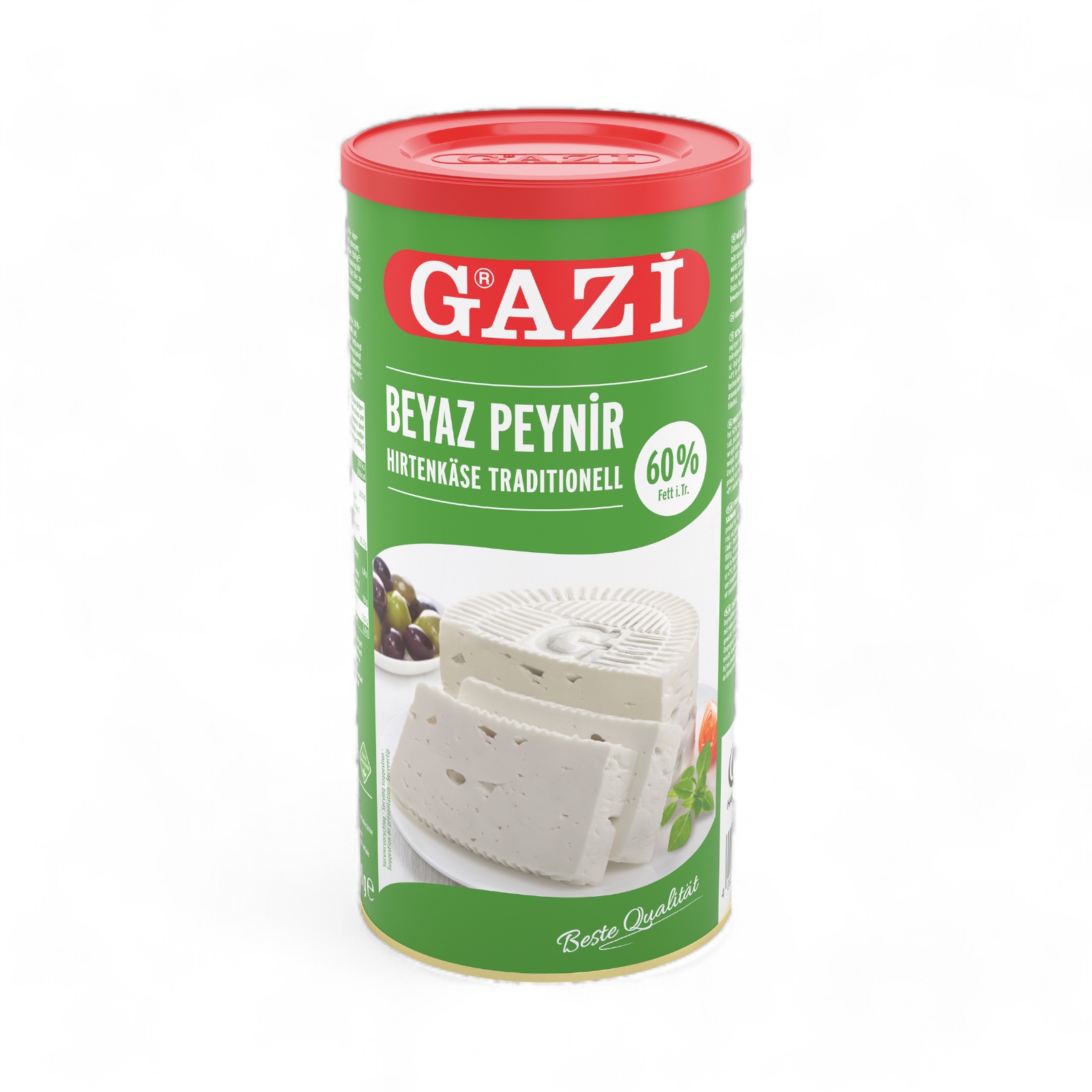 Gazi Hirtenkäse traditionell 6x 800g 60% Fett i.Tr. Kuhkäse Kuhmilch Beyaz Peynir 6er