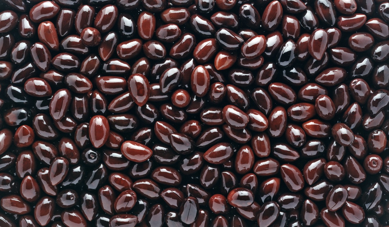 Kalogiros Kalamata Oliven ganz 5x 1kg griechische Jumbo Oliven in Salzlake