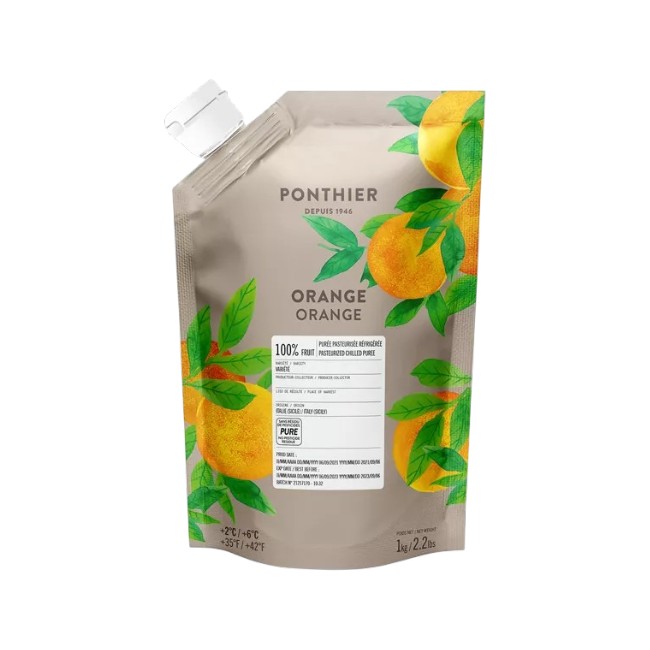 Ponthier Orange Fruchtpüree 6x 1kg Premium Valencia Orange Sizilien