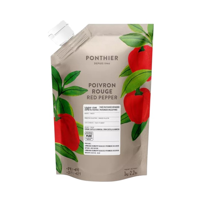 Ponthier PAPRIKA PÜREE ROT Gemüse-Püree Paprikamark 1KG