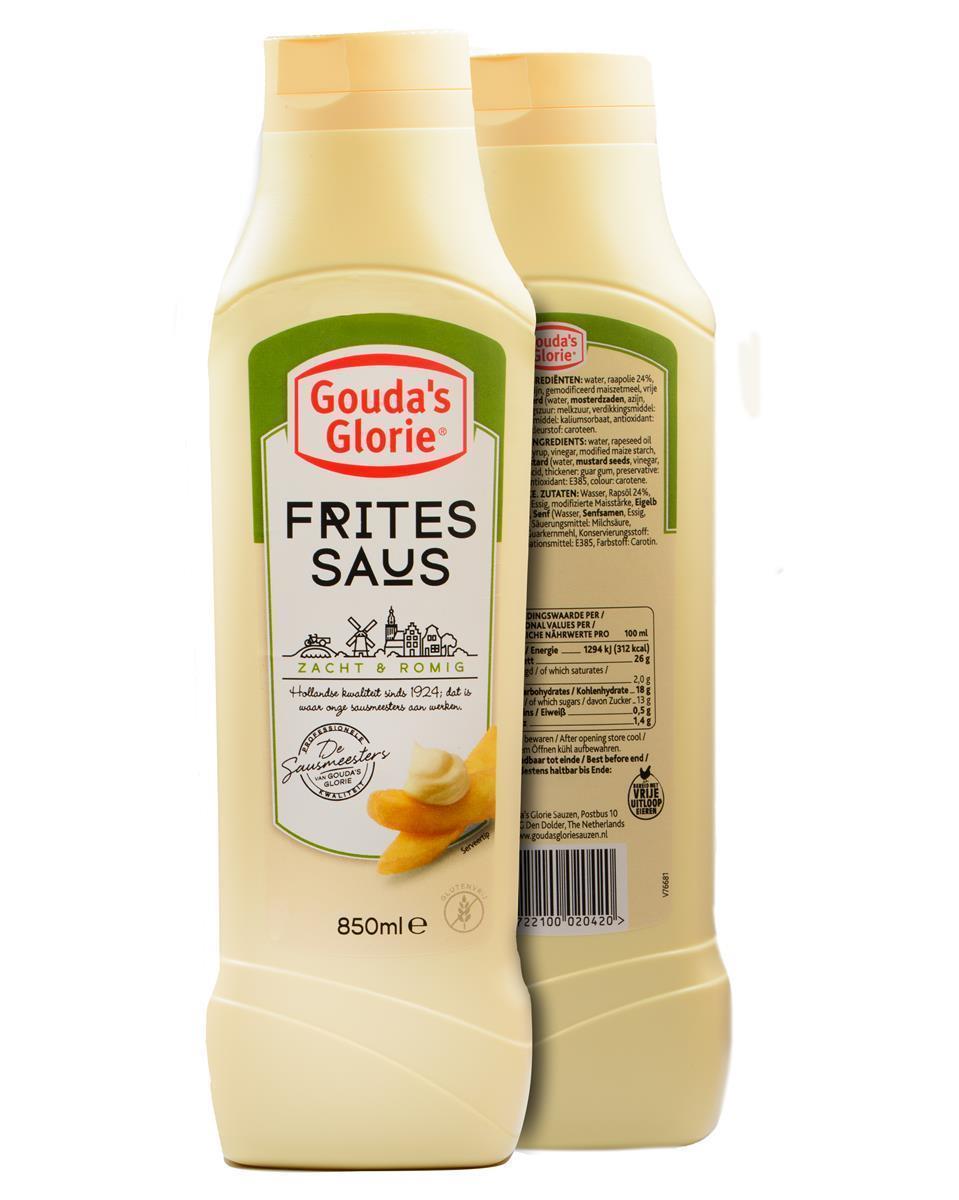 Gouda’s Glorie Fritessaus 850ml Squeeze holländische Frittensauce cremig 8er