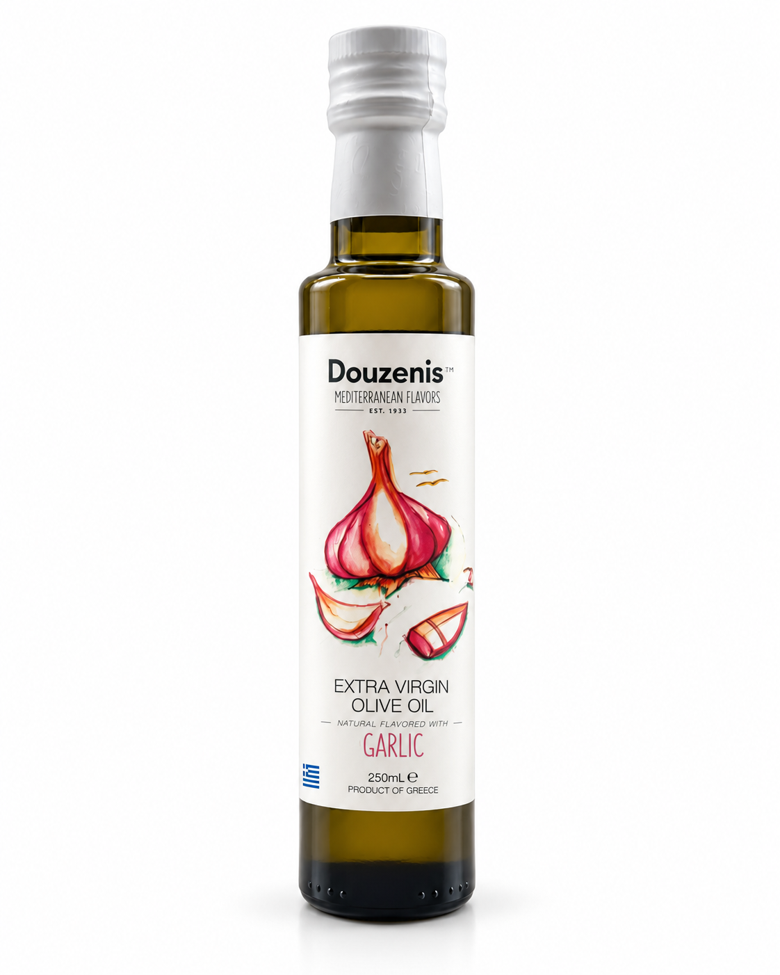 Douzenis Griechisches Olivenöl Knoblauch-Aroma 6x 250ml