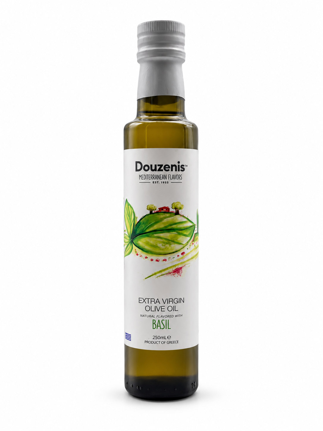 Douzenis Griechisches Olivenöl Basilikumaroma 1x 250ml