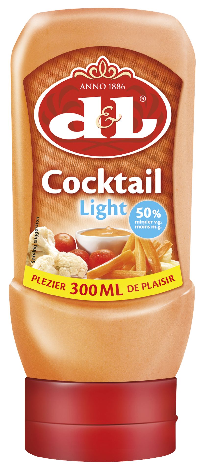 D&L Cocktail Sauce light 6x 300ml Squeeze als Dip & Topping